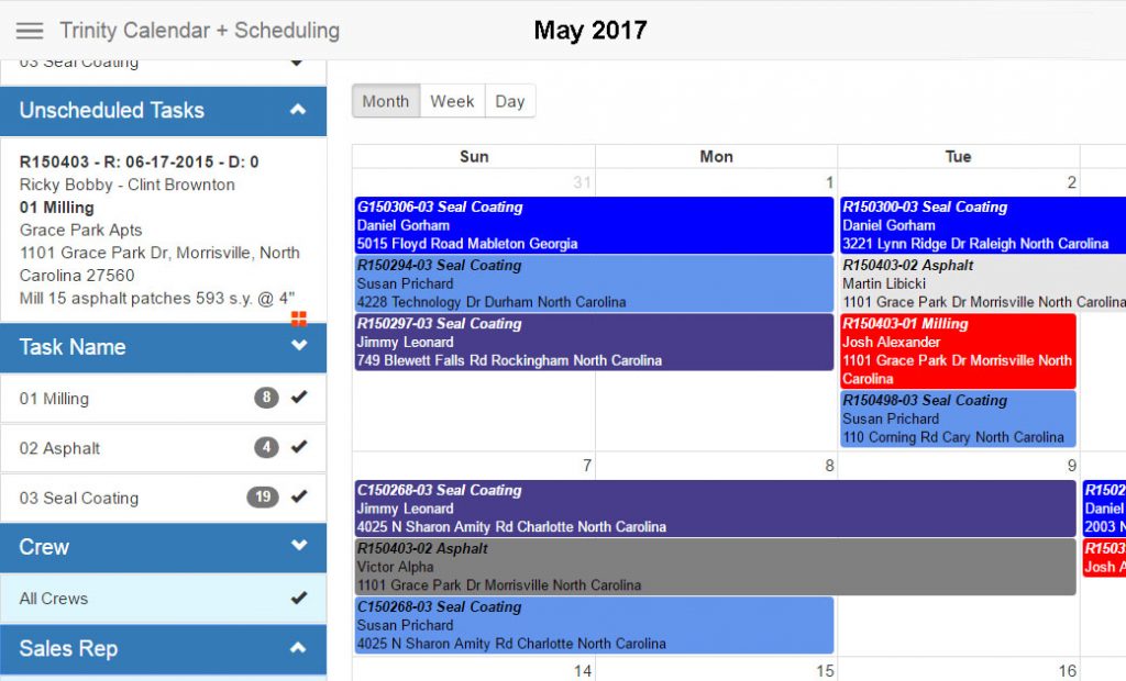 Quick Base Calendar Quick Base Scheduling App Trinity Calendar