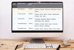 License Tracking Data Capture